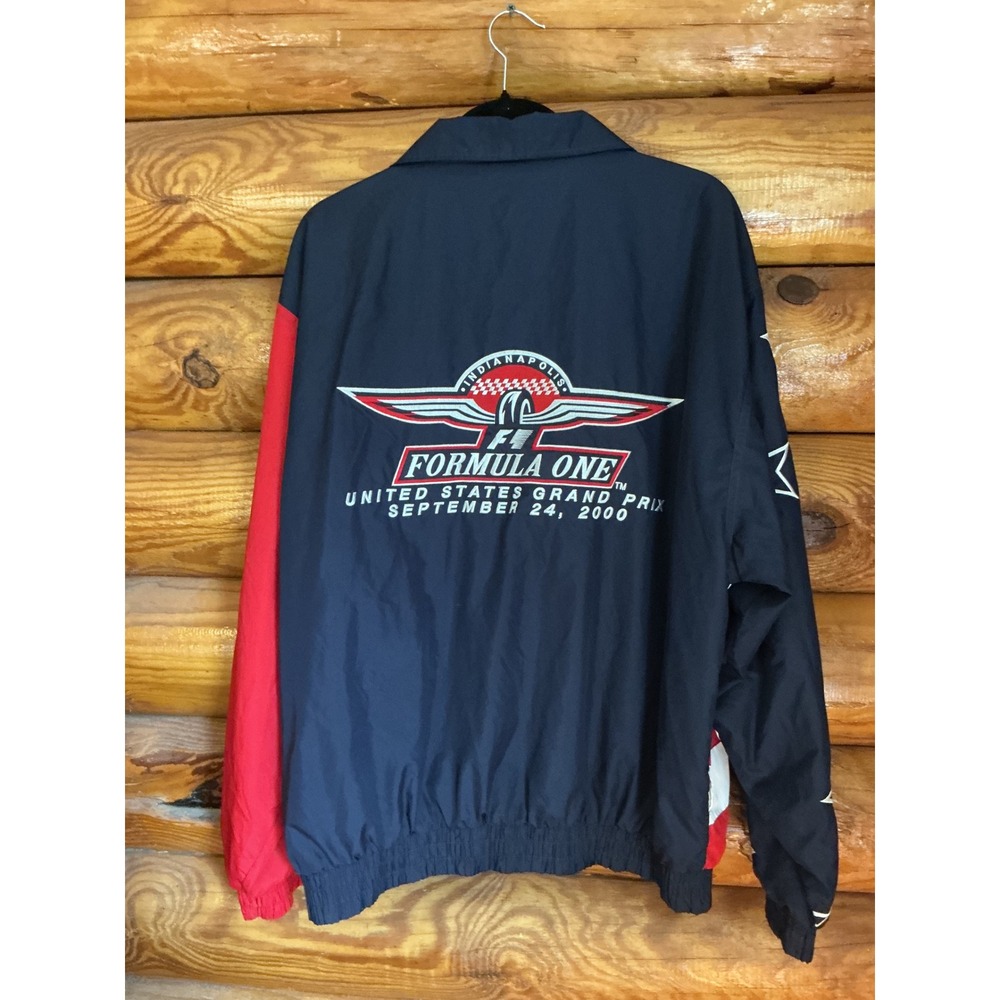 Logo Athletic Formula 1 USGP 2000 Indianapolis Windbreaker Jacket Mens Large L - Picture 4 of 13